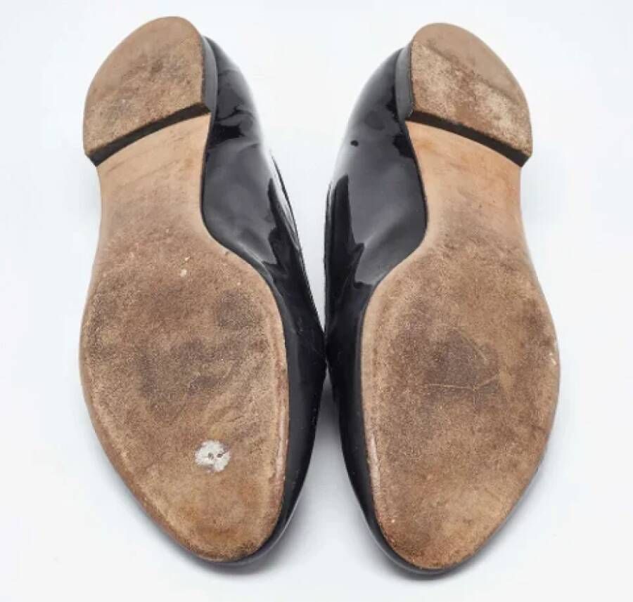 Prada Vintage Pre-owned Leather flats Black Dames