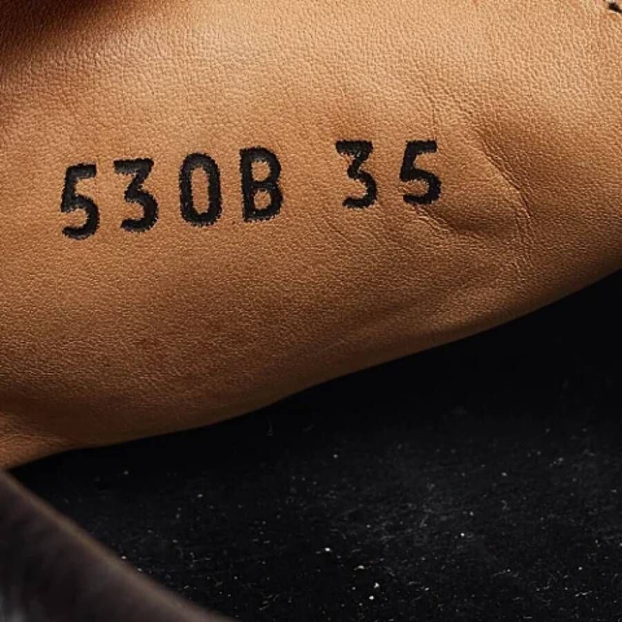 Prada Vintage Pre-owned Leather flats Black Dames