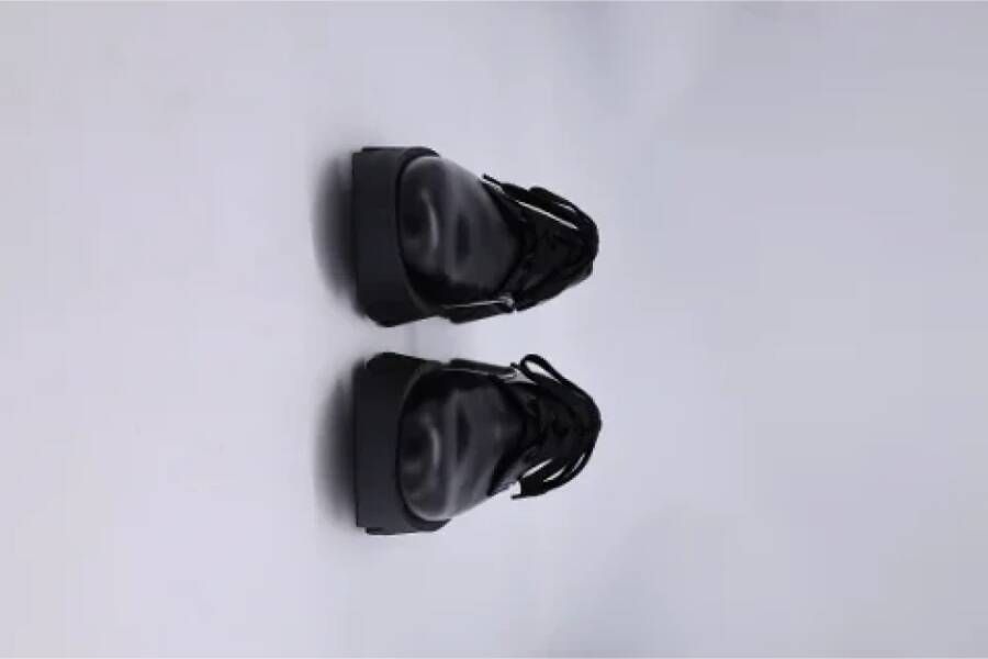Prada Vintage Pre-owned Leather flats Black Heren
