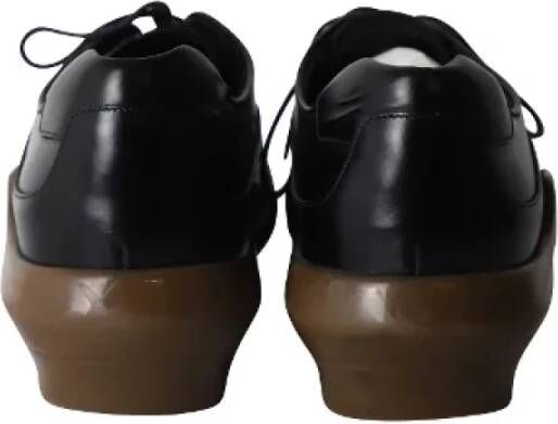Prada Vintage Pre-owned Leather flats Black Heren