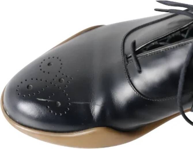 Prada Vintage Pre-owned Leather flats Black Heren