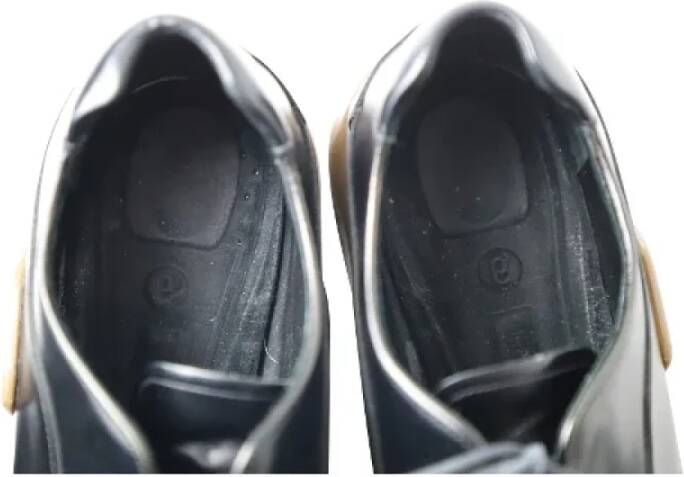Prada Vintage Pre-owned Leather flats Black Heren
