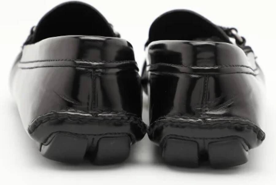 Prada Vintage Pre-owned Leather flats Black Heren