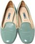 Prada Vintage Pre-owned Leather flats Blue Dames - Thumbnail 2