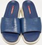 Prada Vintage Pre-owned Leather flats Blue Dames - Thumbnail 3