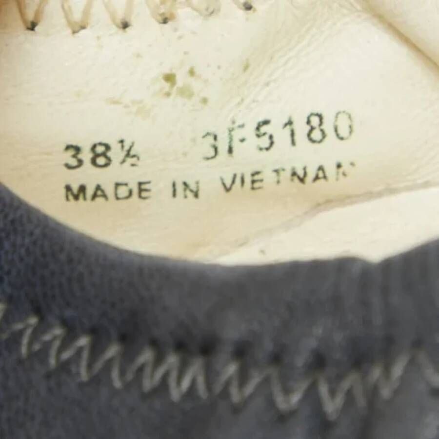 Prada Vintage Pre-owned Leather flats Blue Dames