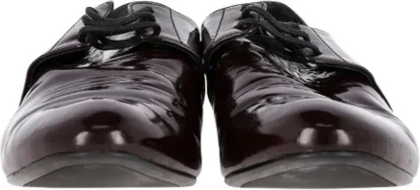 Prada Vintage Pre-owned Leather flats Brown Dames