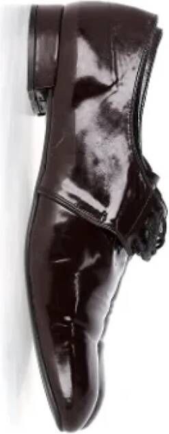 Prada Vintage Pre-owned Leather flats Brown Dames