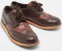 Prada Vintage Pre-owned Leather flats Brown Heren - Thumbnail 4