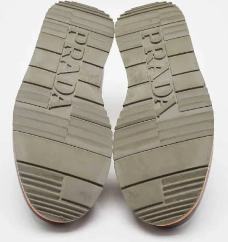 Prada Vintage Pre-owned Leather flats Brown Heren