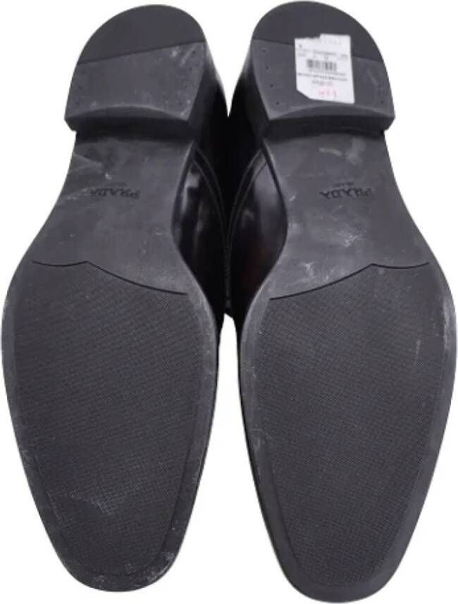 Prada Vintage Pre-owned Leather flats Brown Heren