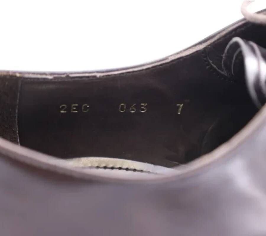 Prada Vintage Pre-owned Leather flats Brown Heren