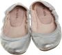 Prada Vintage Pre-owned Leather flats Gray Dames - Thumbnail 2