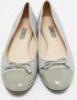 Prada Vintage Pre-owned Leather flats Gray Dames - Thumbnail 3