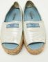 Prada Vintage Pre-owned Leather flats Gray Dames - Thumbnail 3