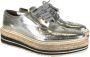 Prada Vintage Pre-owned Leather flats Gray Dames - Thumbnail 2