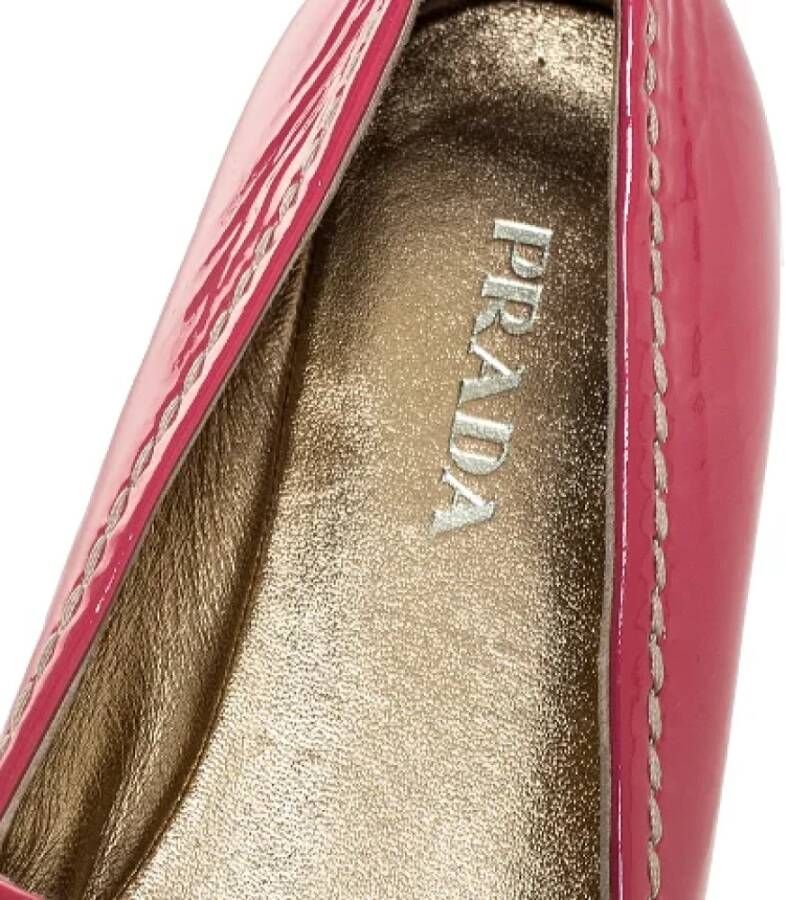 Prada Vintage Pre-owned Leather flats Pink Dames