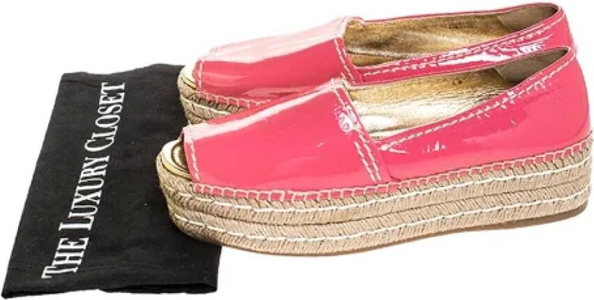 Prada Vintage Pre-owned Leather flats Pink Dames