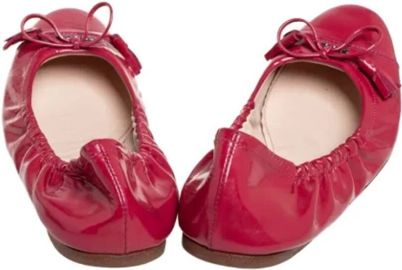 Prada Vintage Pre-owned Leather flats Pink Dames