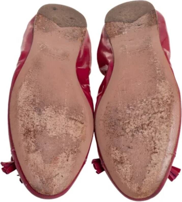 Prada Vintage Pre-owned Leather flats Pink Dames