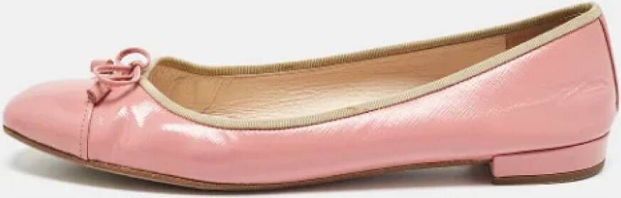 Prada Vintage Pre-owned Leather flats Pink Dames