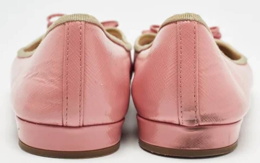 Prada Vintage Pre-owned Leather flats Pink Dames