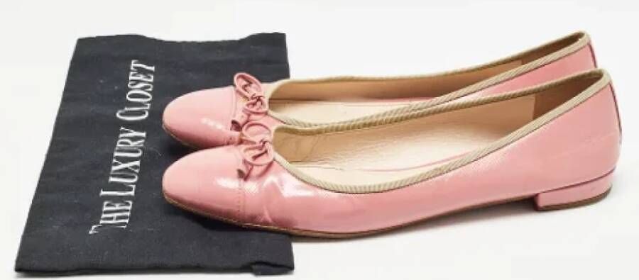 Prada Vintage Pre-owned Leather flats Pink Dames