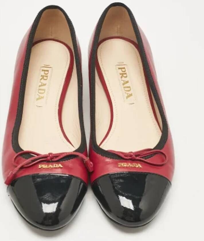 Prada Vintage Pre-owned Leather flats Pink Dames
