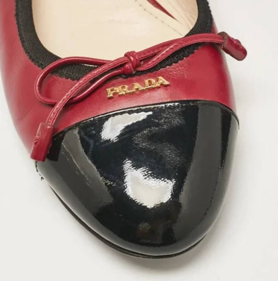 Prada Vintage Pre-owned Leather flats Pink Dames