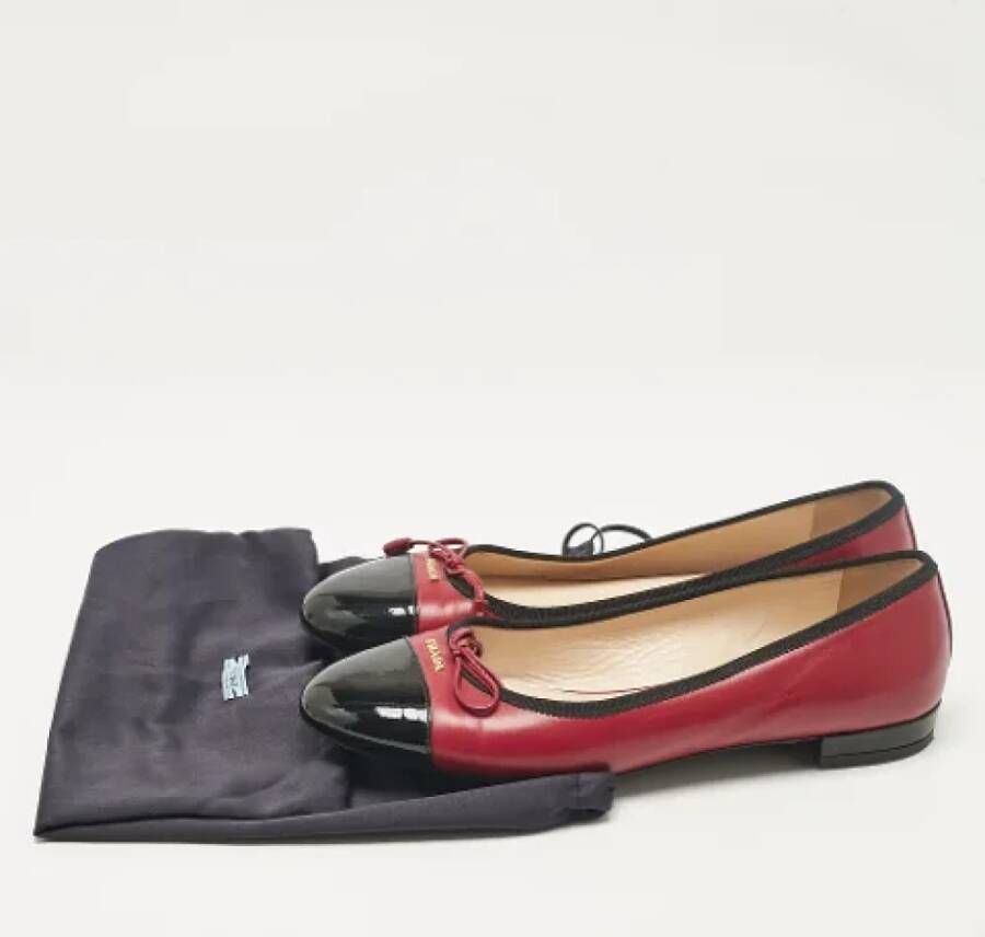 Prada Vintage Pre-owned Leather flats Pink Dames