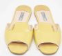Prada Vintage Pre-owned Leather flats Yellow Dames - Thumbnail 3