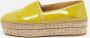 Prada Vintage Pre-owned Leather flats Yellow Dames - Thumbnail 2