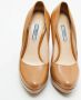 Prada Vintage Pre-owned Leather heels Beige Dames - Thumbnail 3