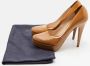 Prada Vintage Pre-owned Leather heels Beige Dames - Thumbnail 9
