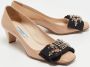 Prada Vintage Pre-owned Leather heels Beige Dames - Thumbnail 4