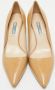 Prada Vintage Pre-owned Leather heels Beige Dames - Thumbnail 2