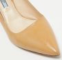 Prada Vintage Pre-owned Leather heels Beige Dames - Thumbnail 6
