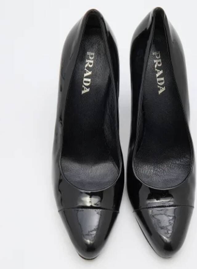 Prada Vintage Pre-owned Leather heels Black Dames