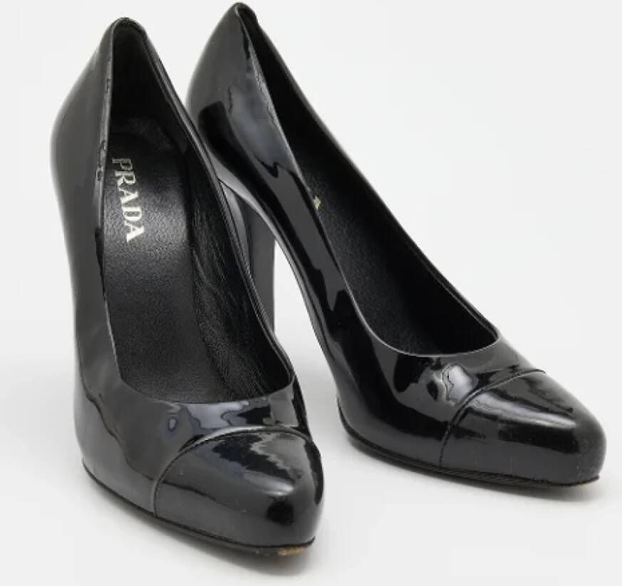 Prada Vintage Pre-owned Leather heels Black Dames