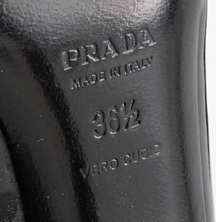 Prada Vintage Pre-owned Leather heels Black Dames