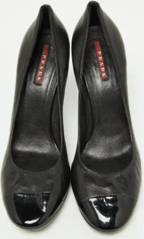 Prada Vintage Pre-owned Leather heels Black Dames