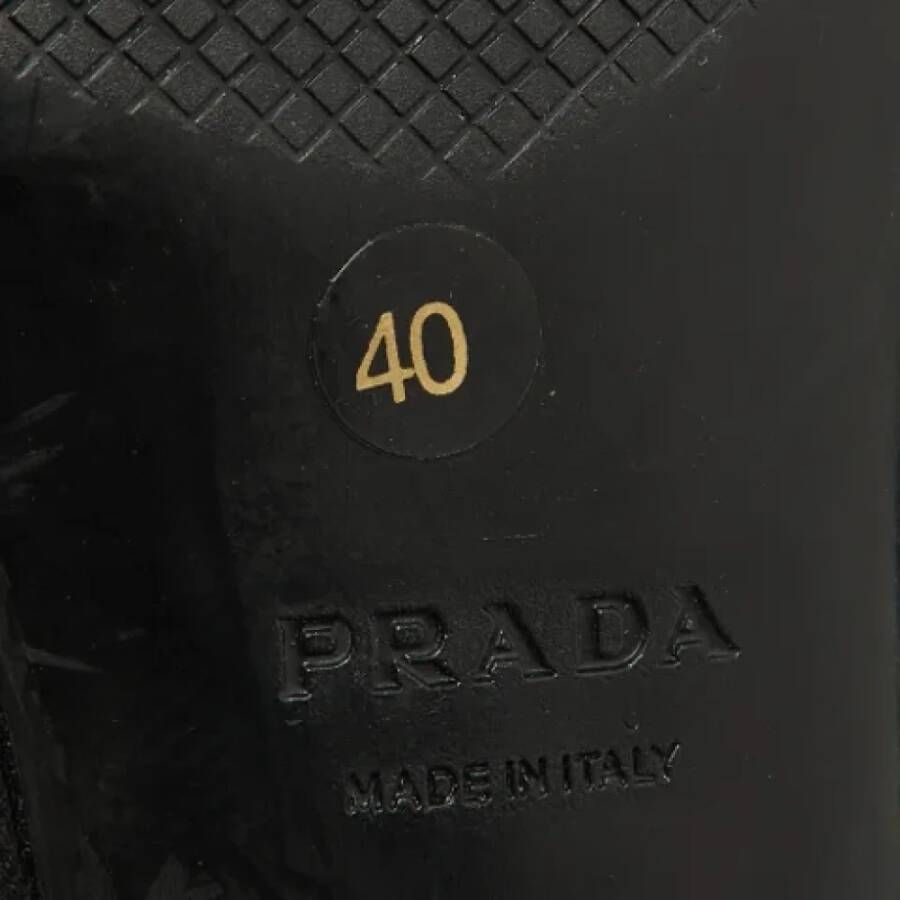 Prada Vintage Pre-owned Leather heels Black Dames