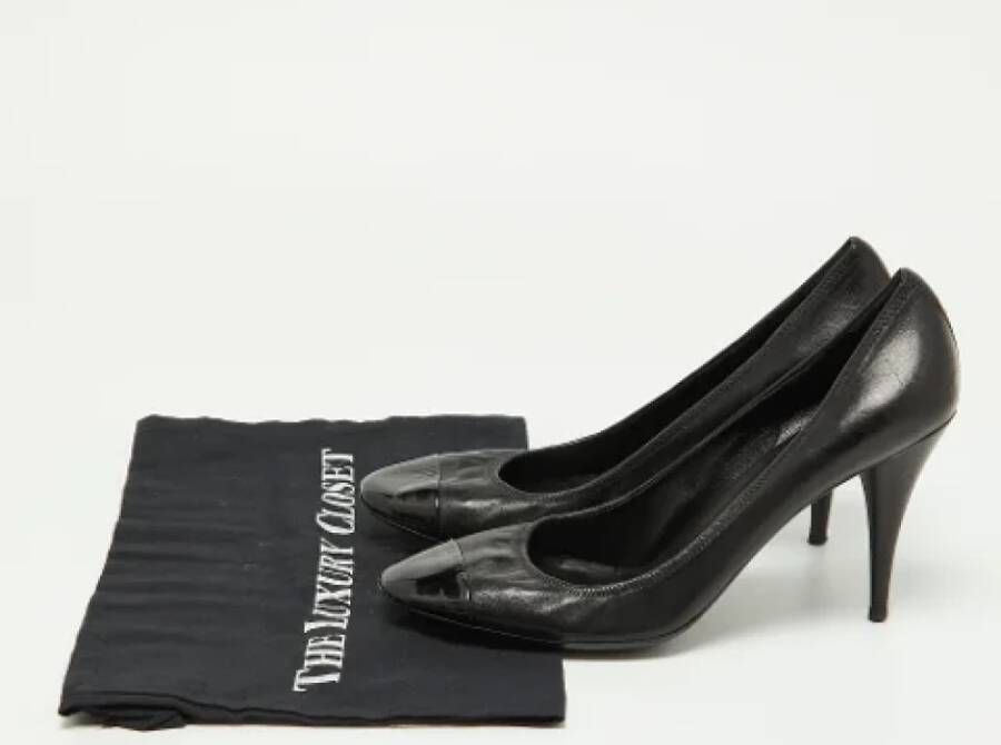 Prada Vintage Pre-owned Leather heels Black Dames