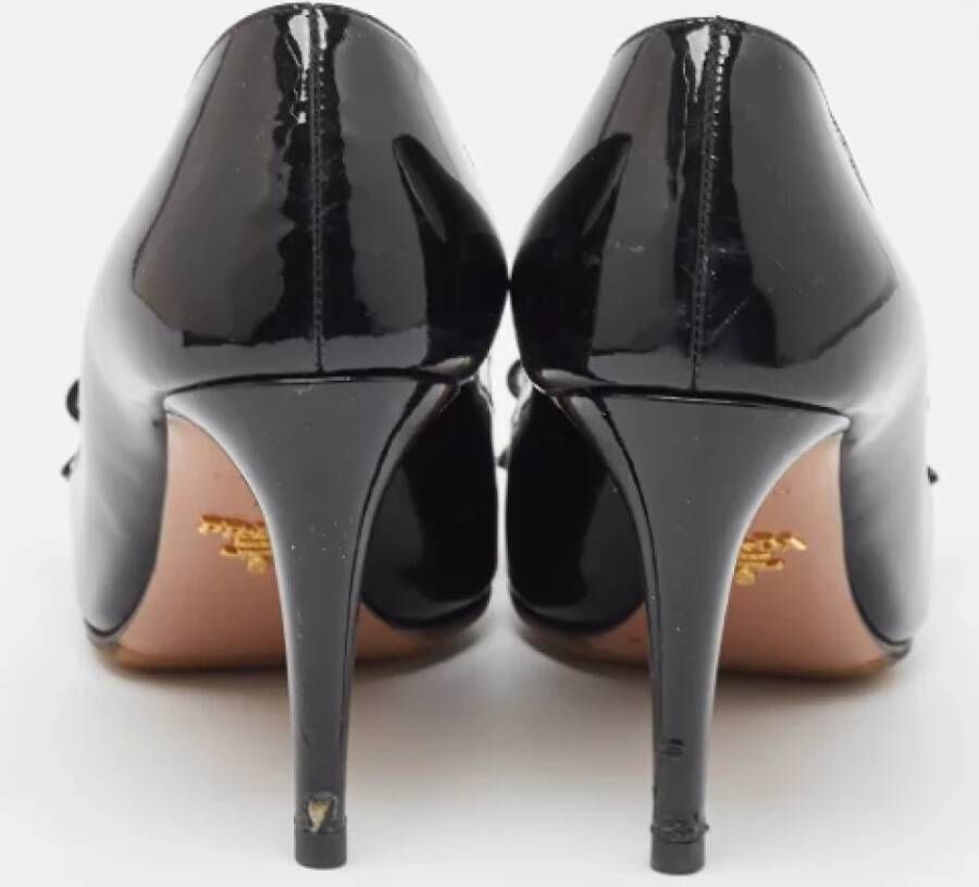 Prada Vintage Pre-owned Leather heels Black Dames
