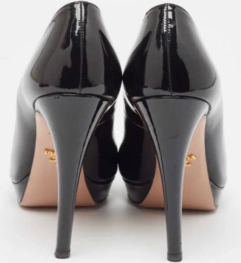 Prada Vintage Pre-owned Leather heels Black Dames