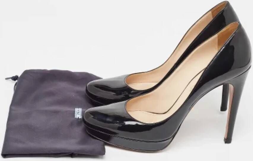 Prada Vintage Pre-owned Leather heels Black Dames