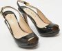Prada Vintage Pre-owned Leather heels Black Dames - Thumbnail 4