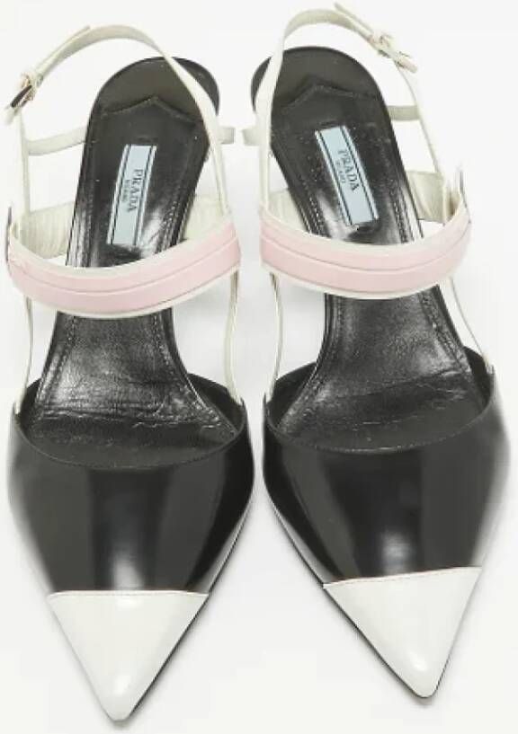 Prada Vintage Pre-owned Leather heels Black Dames