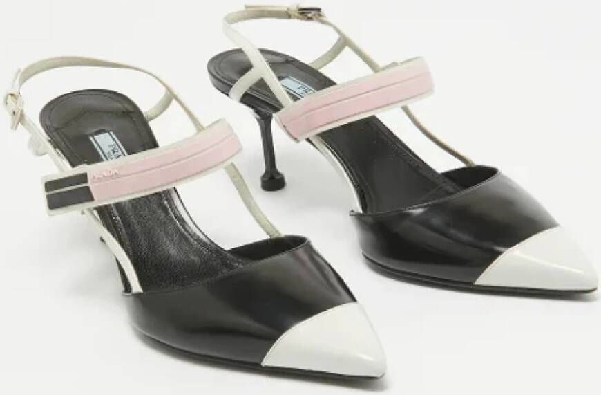 Prada Vintage Pre-owned Leather heels Black Dames