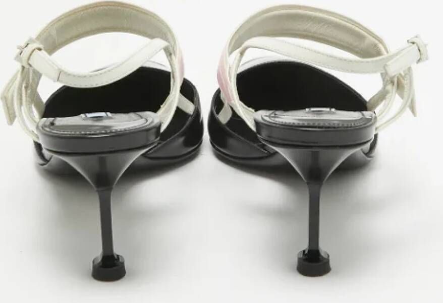 Prada Vintage Pre-owned Leather heels Black Dames